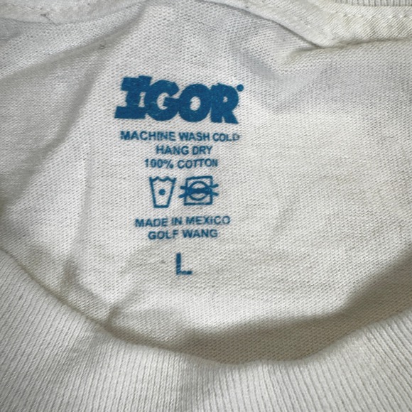 Golf Wang IGOR Graphic T Shirt‎ White Tyler The Creator Mens Size L - Picture 3 of 7